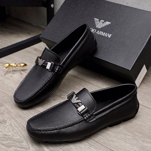 阿玛尼皮鞋豆豆鞋男正品