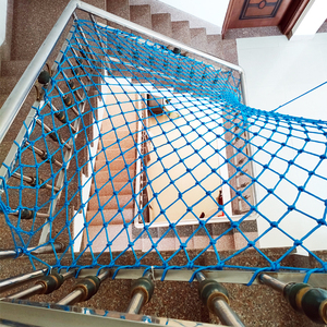 楼梯防护网天井防坠网安全网幼儿园儿童防摔网尼龙网围栏网护栏网