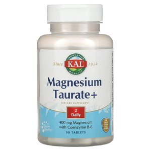 现货 kal magnesium 牛磺酸镁400生酮睡眠健身疲劳恢复补镁
