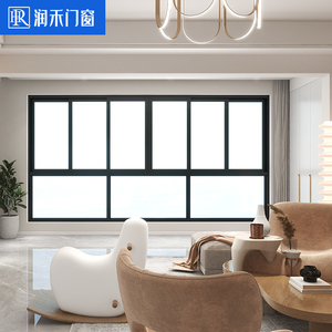 润禾门窗家园断桥系列隔音推拉窗封阳台隔音推拉窗隔热卧室落地窗