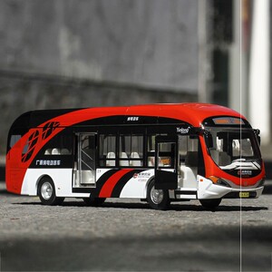 北京公交模型132北京1路新能源电动巴士客车声光合金车模型玩具