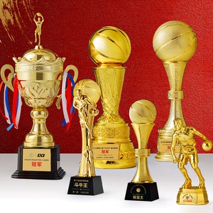 篮球奖杯定制篮球赛奖牌nba比赛mvp总冠军特大号小金人奖杯订制