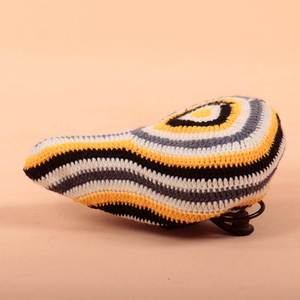 毛线编织共享单车自行车公主脚踏车座垫座包座套隔热防晒柔软防麽