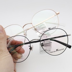 海伦凯勒眼镜框H23071小红书抖音网红眼镜架防蓝光玫瑰金黑色眼镜