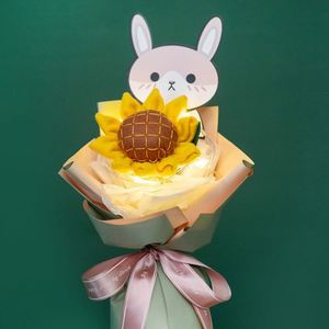 手工diy太阳花不织布材料包向日葵花束自制布艺手捧花节日礼物