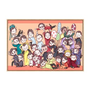 德云社全家福相声演员diy数字油画郭麒麟张云雷秦霄贤周边定制画