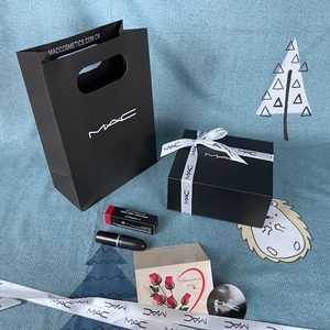 mac魅可 口红香水盒子礼盒包装礼品纸袋子包装袋唇膏手提袋空盒子
