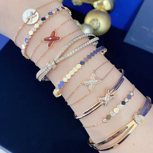 尚美交叉手镯18k