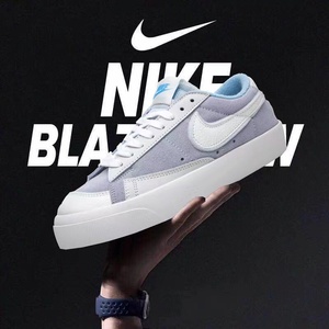 nike耐克blazer开拓者黑白大勾男鞋休闲低帮滑女夏季款板鞋da4074