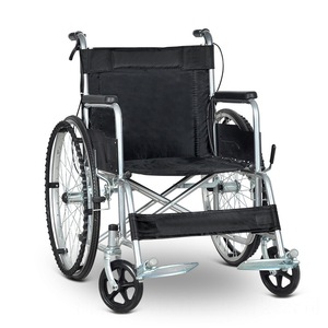 24寸轮椅 折叠 中老年人轮椅车软座不带坐便残疾病人代步手动推车