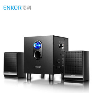 ENKOR E300 恩科多媒体电脑笔记本音箱木质2.1低音炮有源家用音响