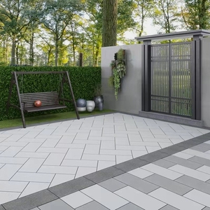 石英砖室外地砖pc砖仿石砖别墅地铺石户外广场庭院荔枝面防滑仿古