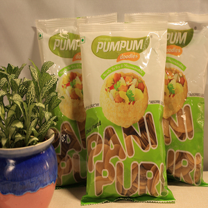 印度炸空心球pani puri200g街头小吃炸脆球小泡泡土豆球帕尼普里