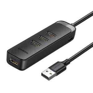 绿联usb分线器30hub集线器电脑多接口usb转换器接头拓展器一拖四