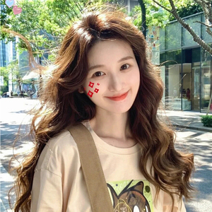 假发女长发羊毛卷刘海