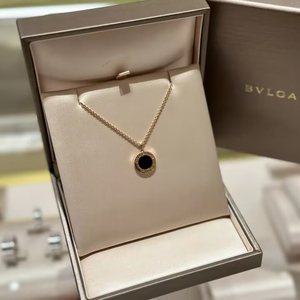 bvlgari宝格丽bvlgaribvlgari玫瑰金吊坠锁骨链圆饼项链