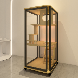 00tb1194548181淘宝猫别墅定制展示柜宠物狗笼玻璃房全景猫窝定金专