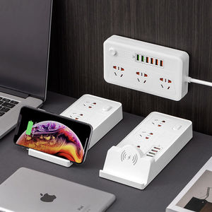 快充usb插座多功能多孔插排学生宿舍手机无线充电器公用带线插板