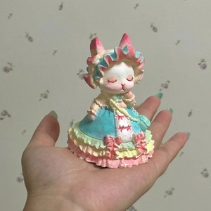 3D立体香薰石膏娃娃白胚儿童玩具手工彩绘diy上色白坯苏菲兔女孩