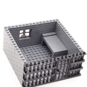 兼容乐高绝地求生大逃杀积木人仔玩具拼装逃犯警署警署监狱小牢房