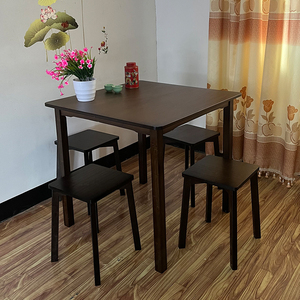四方桌正方形实木写字学习桌子家用茶桌简约小户型客厅餐桌吃饭桌