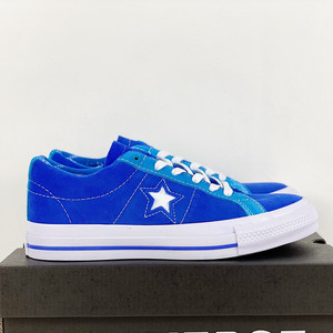 官网匡威one star木村休闲板鞋蓝色翻毛皮低帮学生男女鞋2022新款