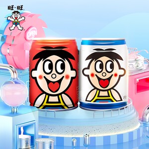 欧泡果奶o泡旺仔牛奶旺旺果奶饮料245ml*8 8随机民族版旺仔铁罐