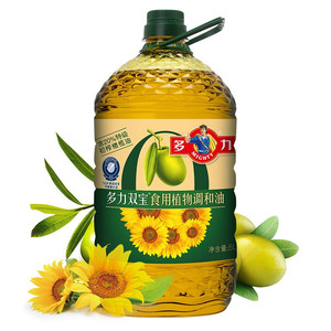 多力双宝橄榄葵花食用植物调和油5l 含20%特级初榨橄榄健康营养油