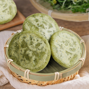 罗田清明草粑软芡粑湖北特产小吃软萩粑糯米青团糍粑软曲草软雀草