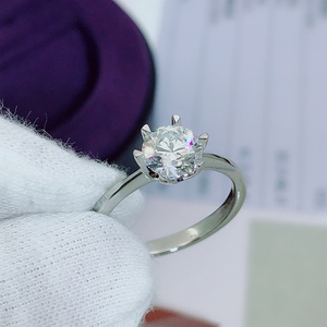 周生生一克拉钻戒 love全爱钻系列 1.0ct f vvs2 3ex 近新大全套