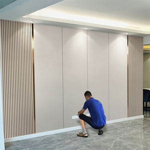 中式木格栅轻奢竹木纤维护墙板客厅沙发影视卧室装饰集成墙扣板