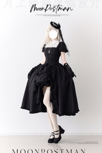 【尾款】*第十三位修女*月上邮差原创设计Lolita连衣裙哥特风OP