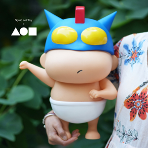 1:1内裤蜡笔小新动感超人手办野原新之助大号日本动漫二次元摆件