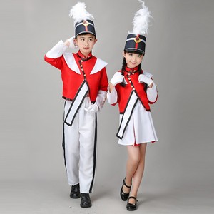 新款儿童鼓号服升旗手服装护旗手鼓号队服装幼儿园中小学生仪仗队