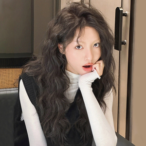 假发女全头套式中长发中分