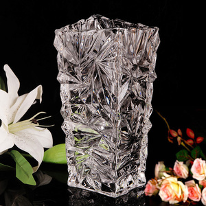 1399弗莱文茨欧式家居水晶玻璃花瓶插花水养富贵竹客厅插花摆件