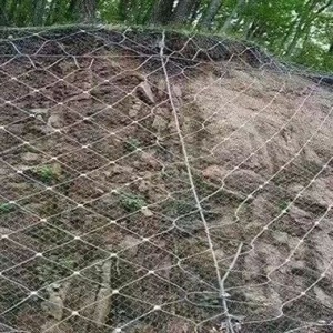 贵州边坡防护网主动柔性钢丝绳山体护坡固土网被动防落石网绞索网