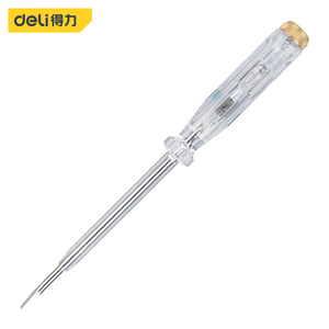 得力工具DL8002测电笔100-500V氖灯线路板检修绝缘氖泡SUP11材质