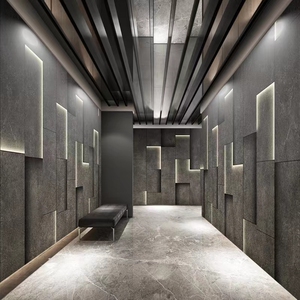 3d水泥灰背景墙壁纸科技感工业风健身房酒吧墙纸高级感直播间壁布