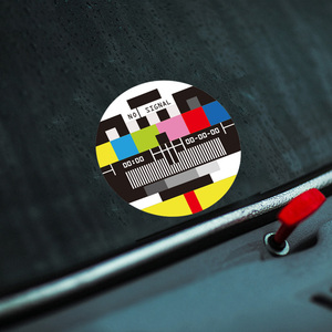 电视台无信号nosignal8090后童年的回忆0010后懵懂搞笑趣味车贴纸