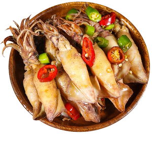溜溜嘛鲜麻辣海兔子鱿鱼仔八爪鱼笔管鱼捞汁小海鲜熟食即食罐装