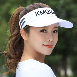 帽子女夏天空顶遮阳帽韩版防晒无顶鸭舌太阳帽运动跑步户外棒球帽