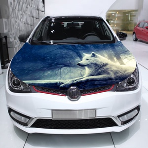 汽车装饰贴纸引擎盖个性发动机盖潮流改装车贴拉花车头盖动物贴膜