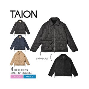 日本直邮TAION 双面羽绒服男女 TAION-R109ZML-1 耐磨外套品牌羽