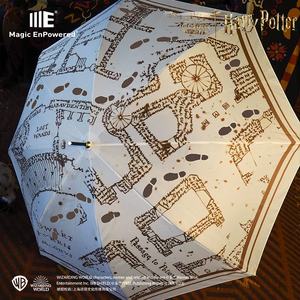 华纳正版哈利波特周边活点地图雨伞变色脚印遇水浮现复古创意礼物