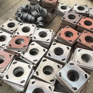 500人付款淘宝监控立杆法兰盘庭院灯杆路灯杆底座 路灯杆方形地板立杆