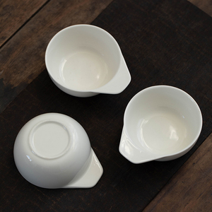 【正品】2个9.9元陶瓷碗单耳4.1英寸辅食碗汤碗米饭碗火锅酱料碗