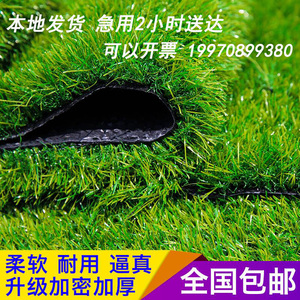 杭州仿真人工草坪垫假草绿色人造塑料草皮地毯装饰户外围挡幼儿园