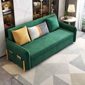 两用沙发床可折叠带收纳单人客厅双人推拉网红款轻奢小户型多功能