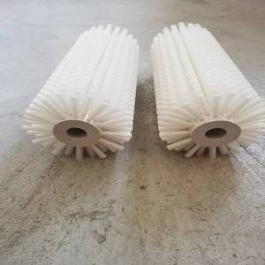 工业毛刷辊筛沙机滚筒刷定制小型尼龙丝刷除尘空心毛刷轮刷定做